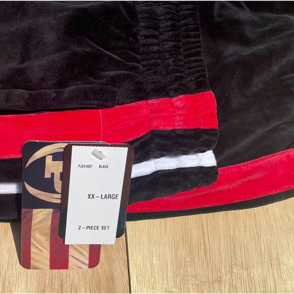 PHAT FARM Velour Hoodie Jacket Zip Up Pull Over 2 Piece Set Men's Black SIZE 2XL - Picture 4 of 6